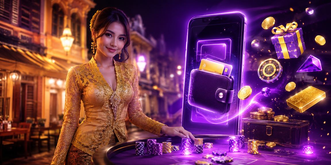 Pemain wanita berbaju kebaya di Ipoh menikmati kasino hiburan